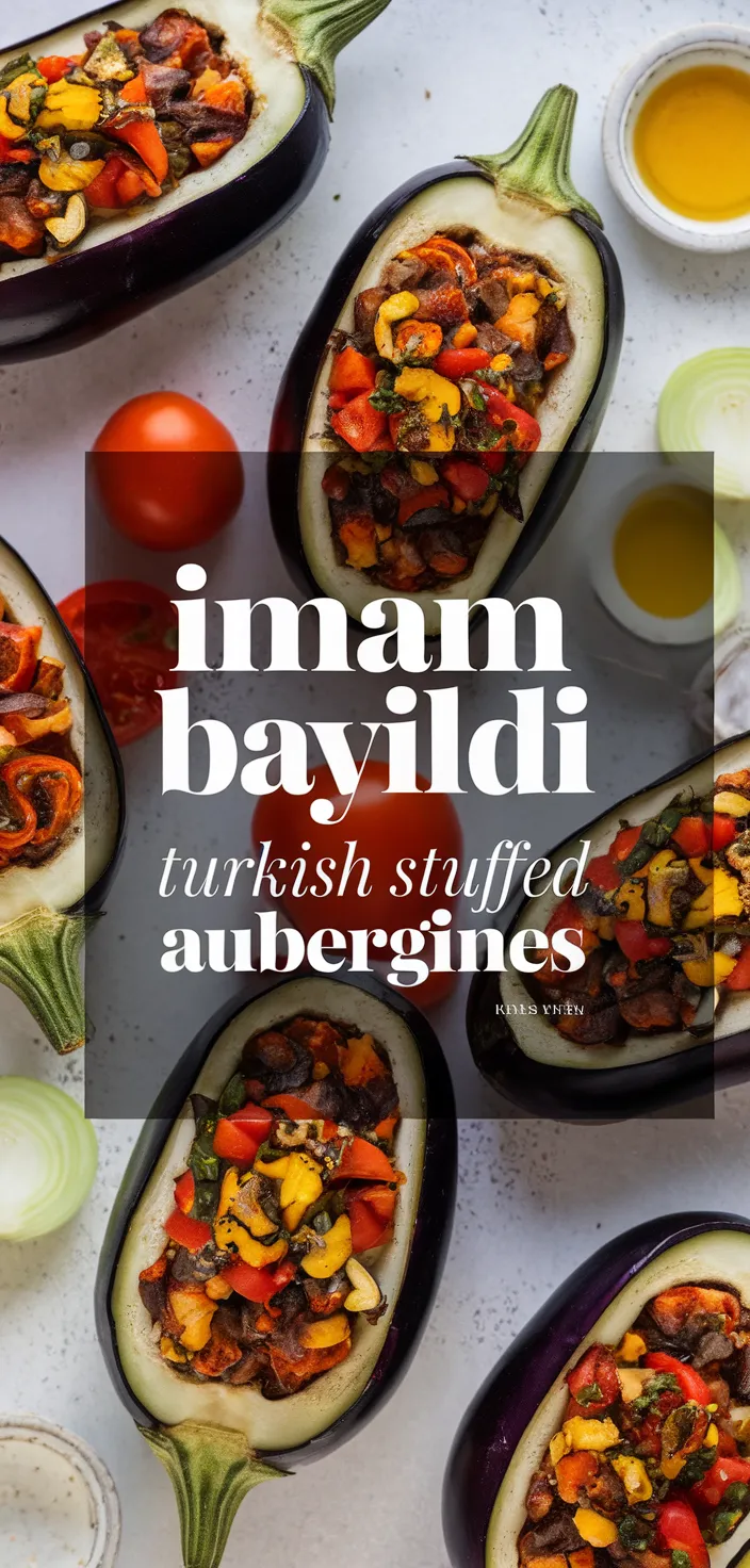 A photo of Imam Bayildi Turkish Stuffed Aubergines Recipe