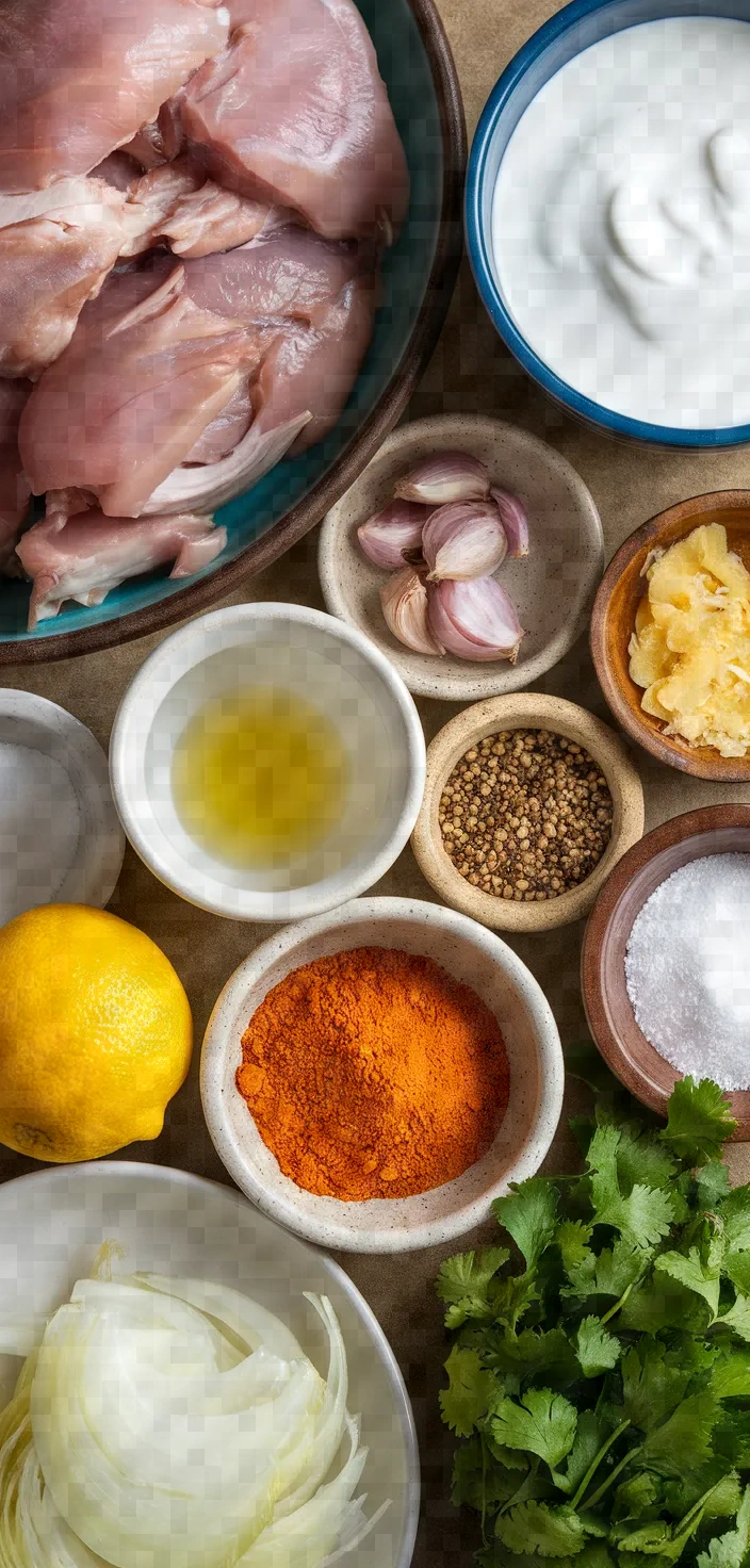 Ingredients photo for Afghan Chicken In Yoghurt Lavand E Murgh Recipe