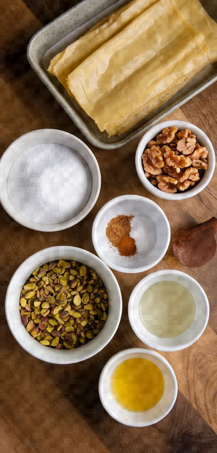 Ingredients photo for Baklava With Pistachios Recipe