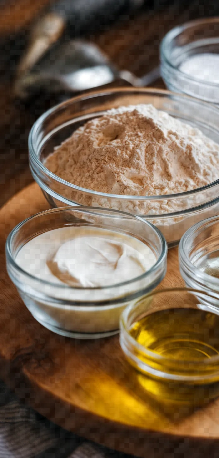 Ingredients photo for Bazlama Turkish Pan Fried Flatbread Recipe