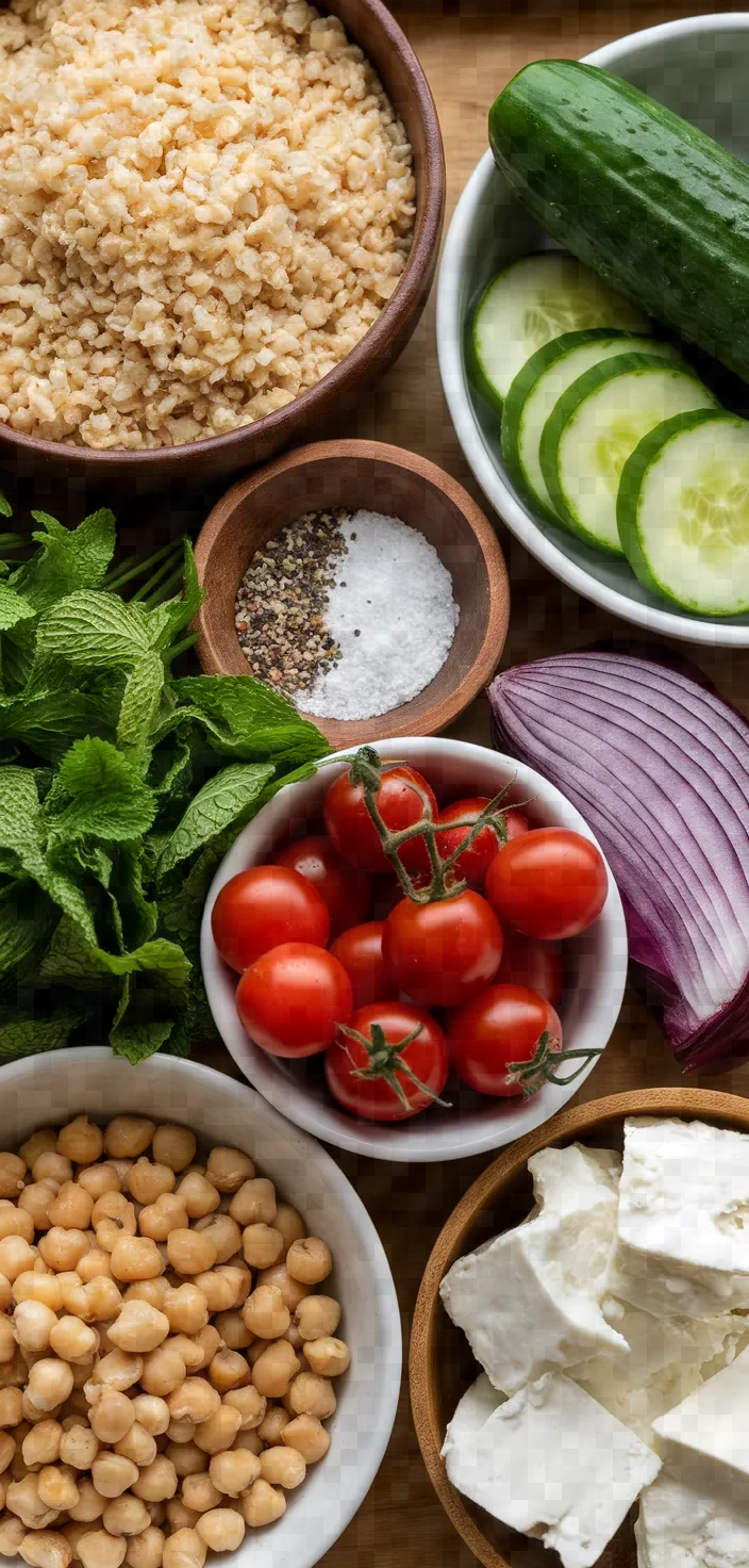 Ingredients photo for Bulgur Wheat Salad Recipe