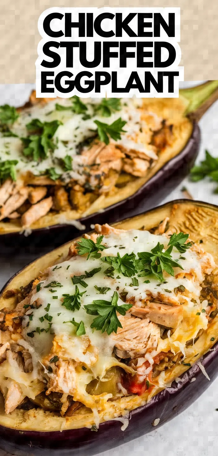 Photo of Chicken Stuffed Eggplant Recipe