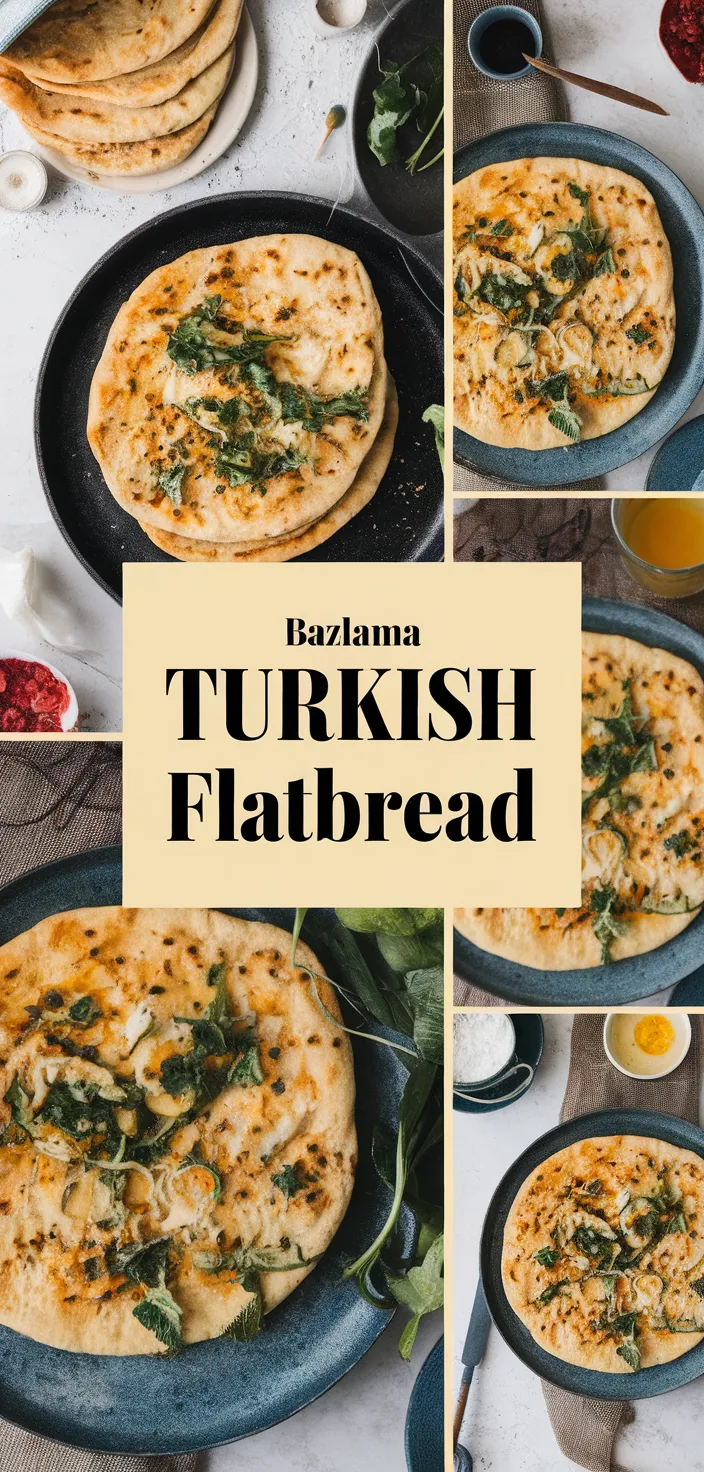 A photo of Bazlama Turkish Pan Fried Flatbread Recipe