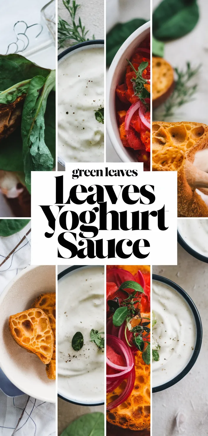 A photo of Green Leaves Yoghurt Sauce Recipe