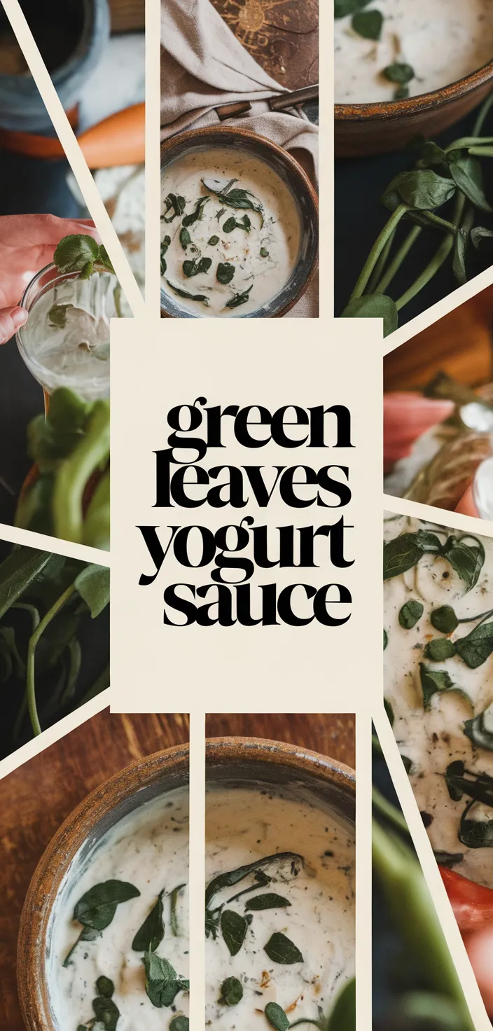 A photo of Green Leaves Yoghurt Sauce Recipe