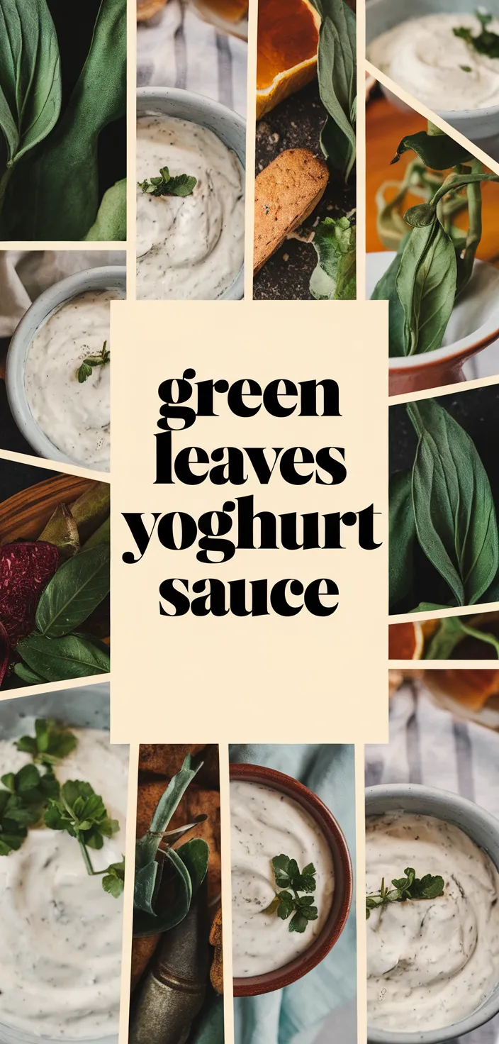 A photo of Green Leaves Yoghurt Sauce Recipe