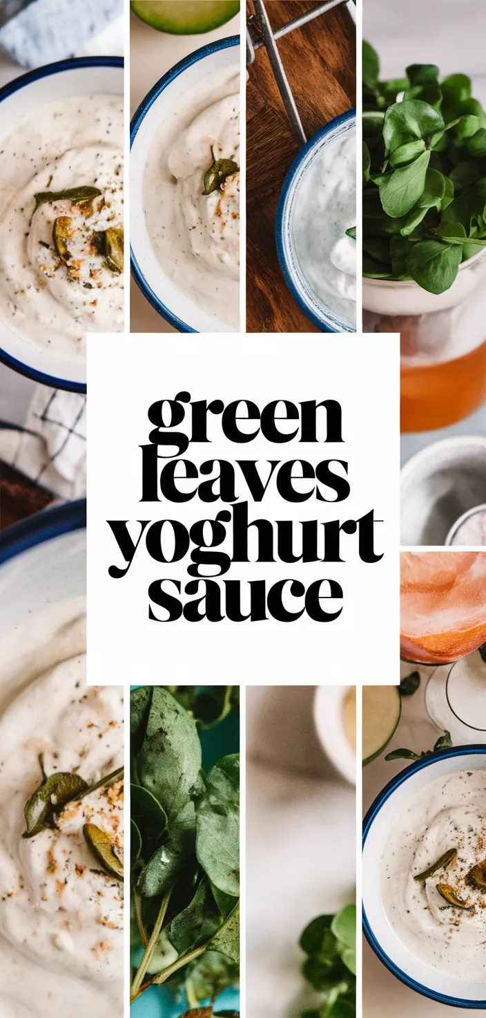 A photo of Green Leaves Yoghurt Sauce Recipe