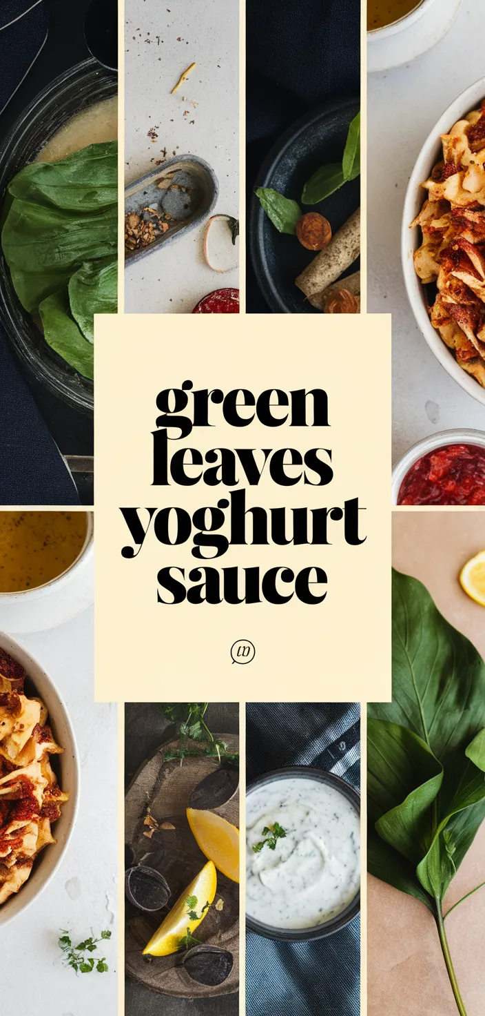 A photo of Green Leaves Yoghurt Sauce Recipe