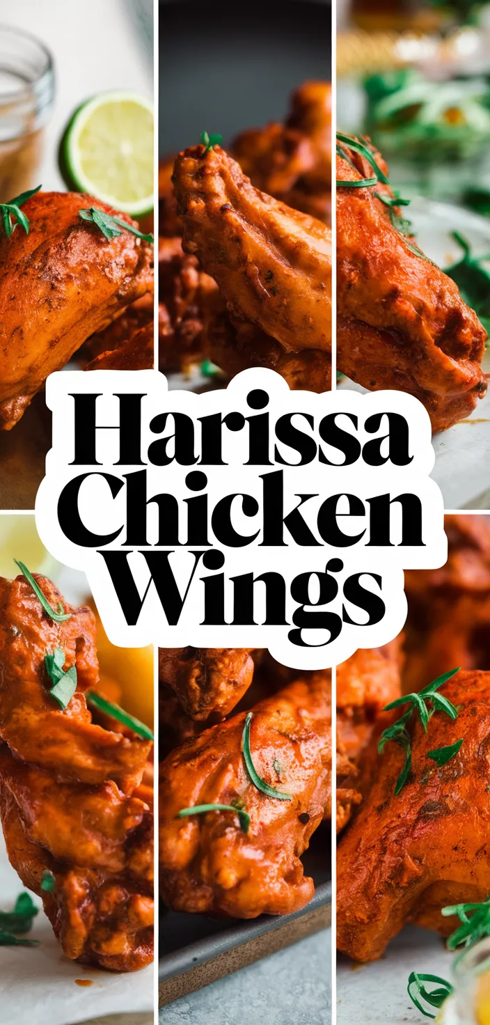 A photo of Harissa Chicken Wings Recipe