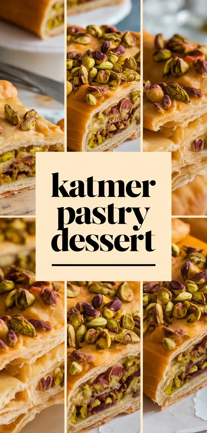 A photo of Katmer Turkish Pistachio Pastry Dessert Recipe