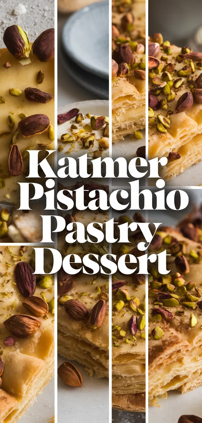 A photo of Katmer Turkish Pistachio Pastry Dessert Recipe