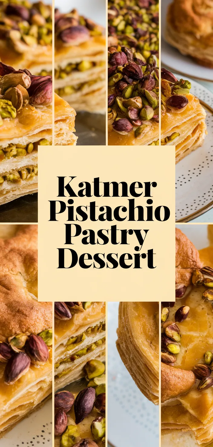 A photo of Katmer Turkish Pistachio Pastry Dessert Recipe