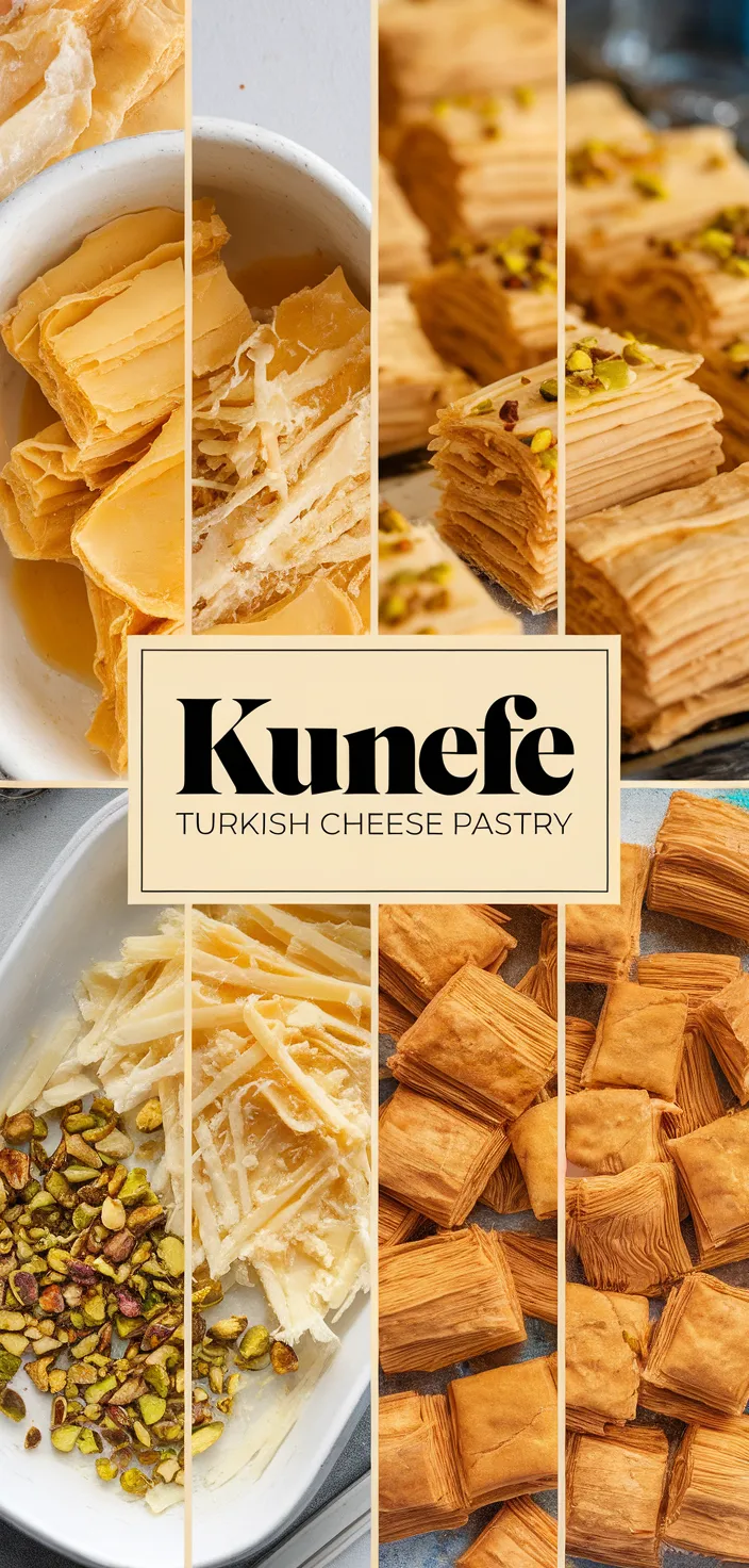 A photo of Kunefe Turkish Cheese Pastry Recipe