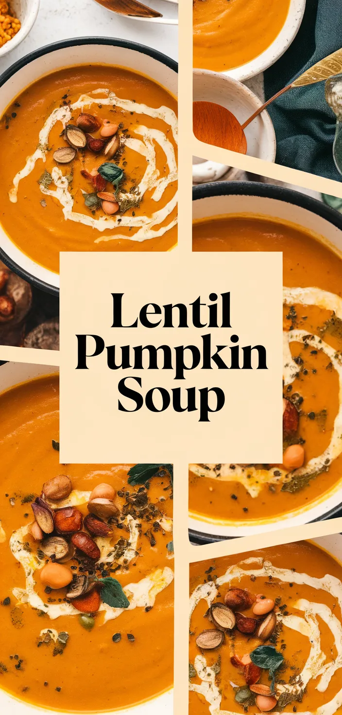 A photo of Lentil Pumpkin Soup Recipe