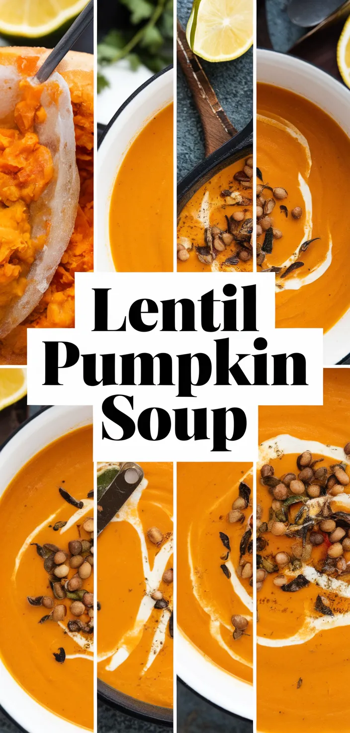 A photo of Lentil Pumpkin Soup Recipe