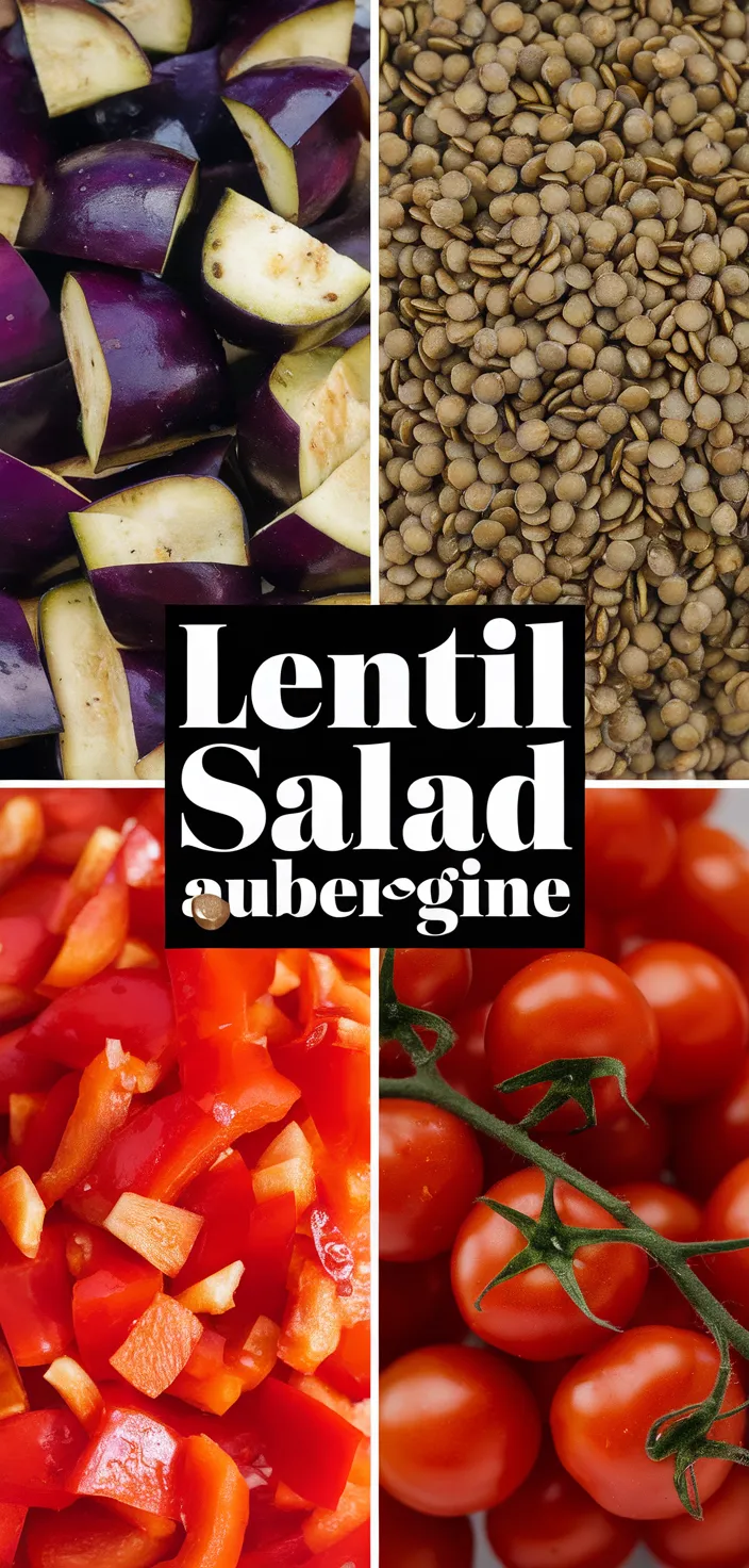 A photo of Lentil Salad Aubergine Recipe