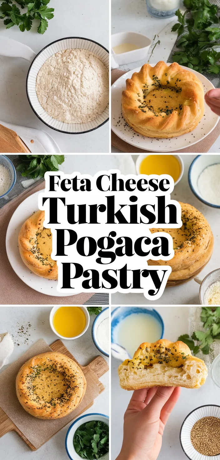 A photo of Pogaca With Feta Cheese Turkish Breakfast Pastry Recipe