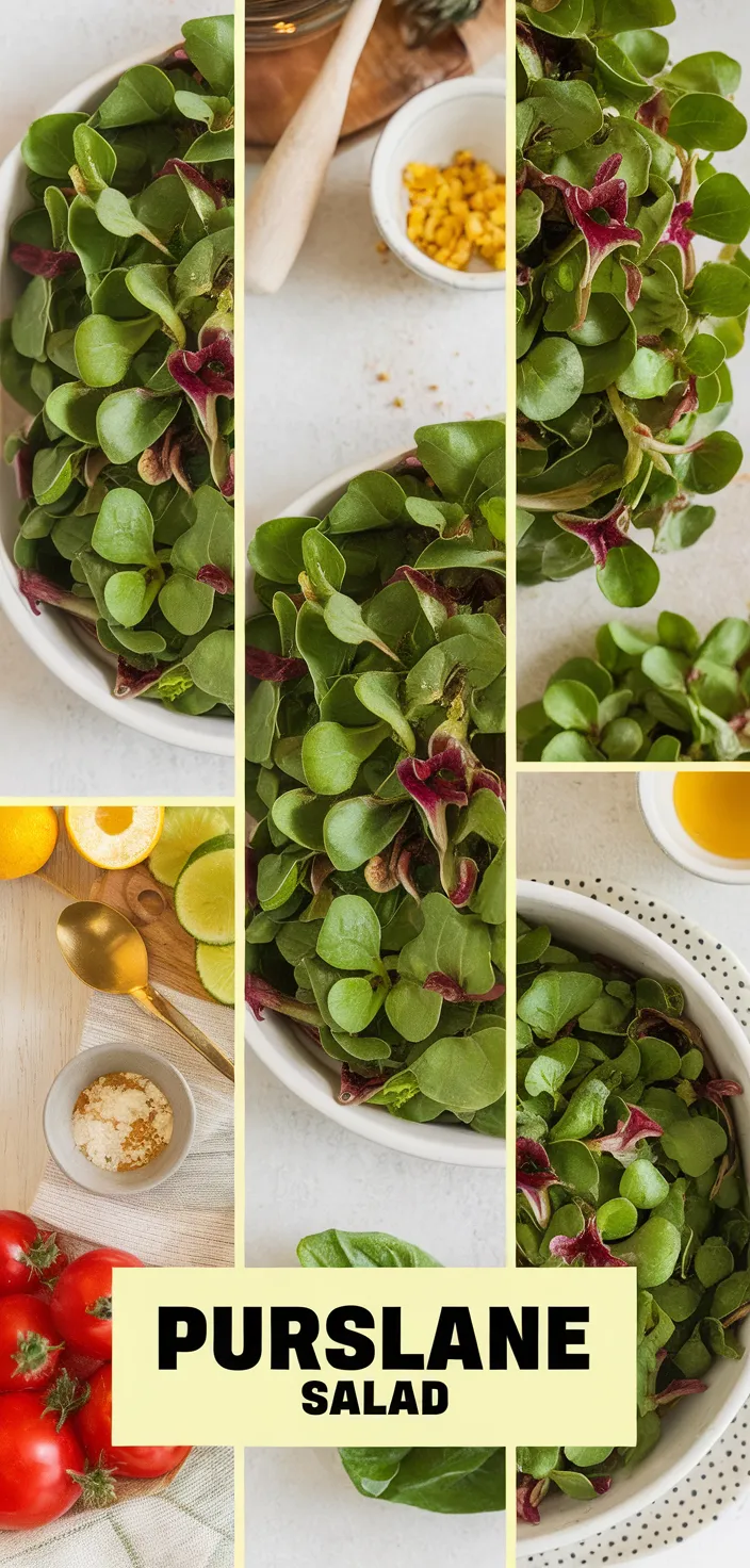 A photo of Purslane Salad Recipe