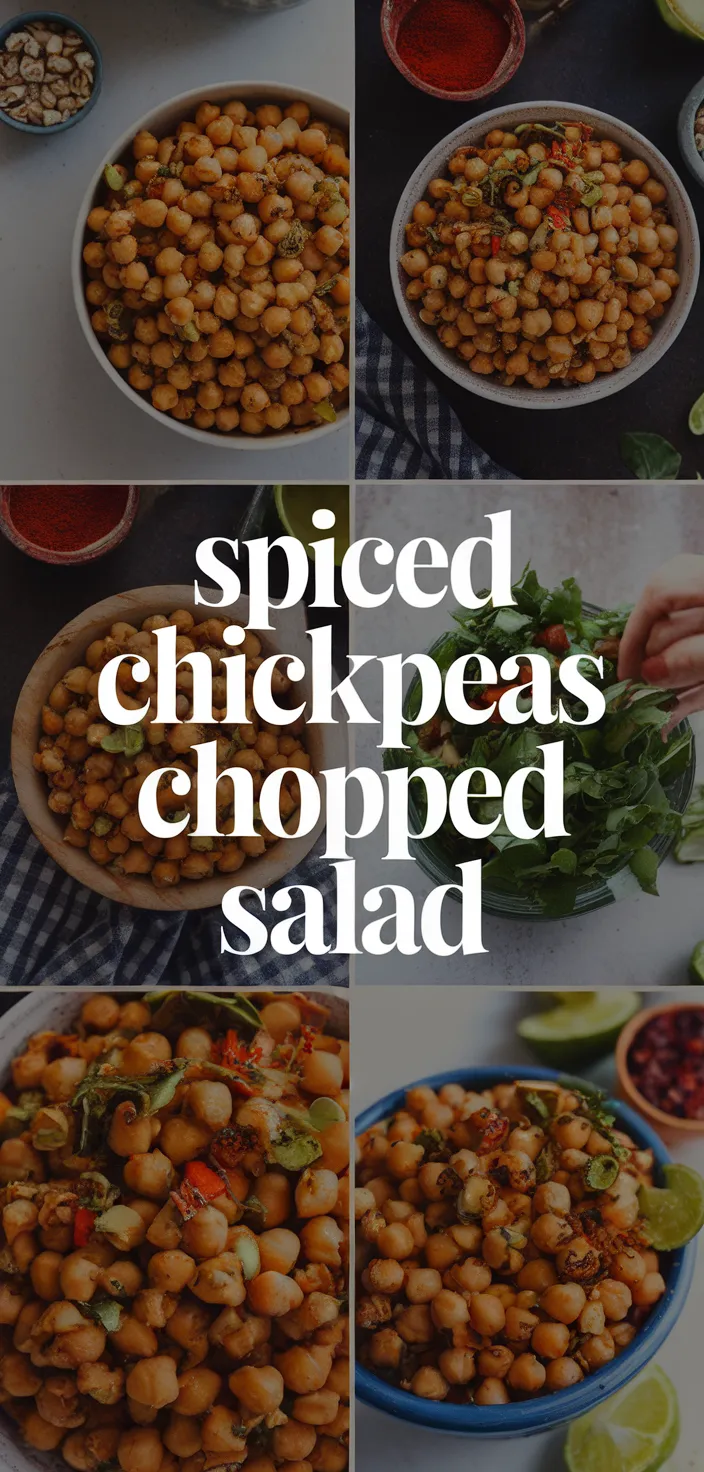 A photo of Spiced Chickpeas Chopped Salad Recipe