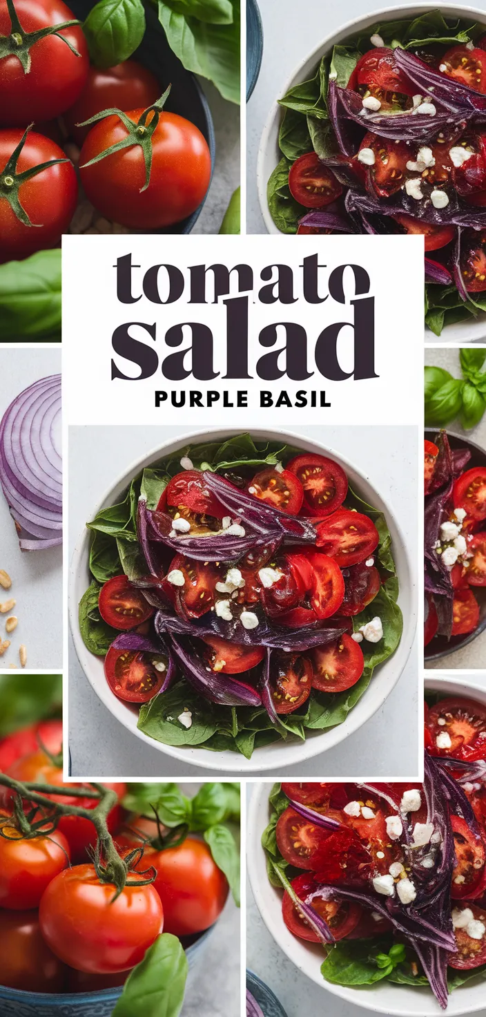 A photo of Tomato Salad Purple Basil Recipe