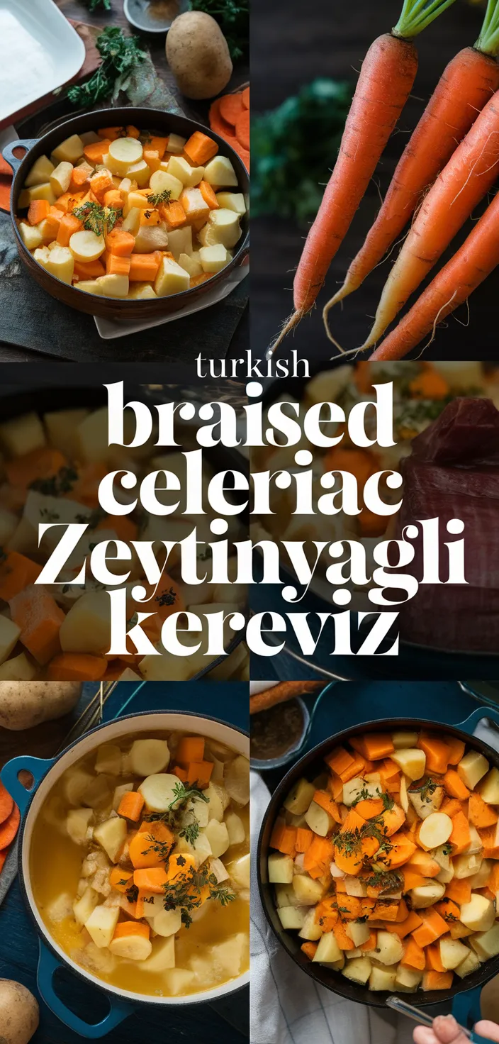 A photo of Turkish Braised Celeriac Zeytinyagli Kereviz Recipe