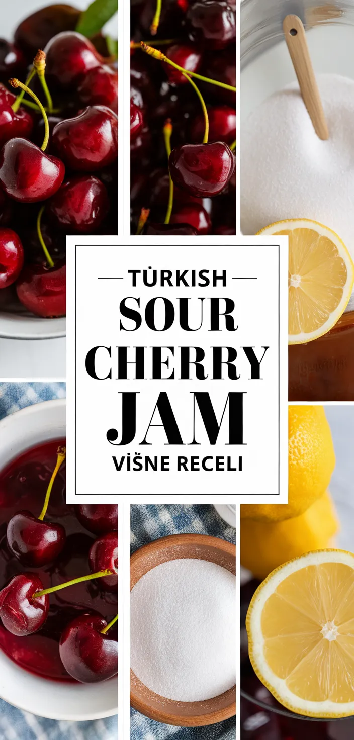 A photo of Turkish Sour Cherry Jam Visne Receli Recipe