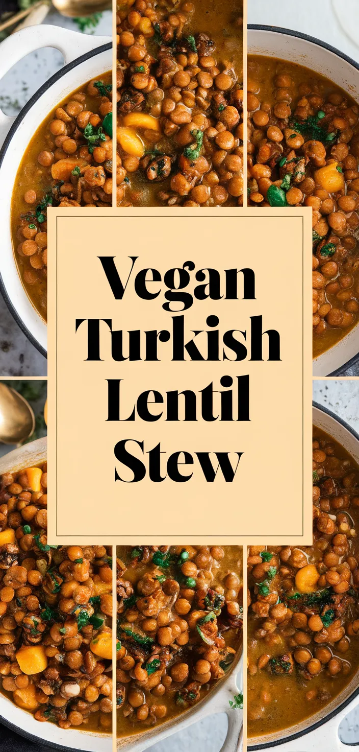 A photo of Vegan Turkish Lentil Stew Recipe