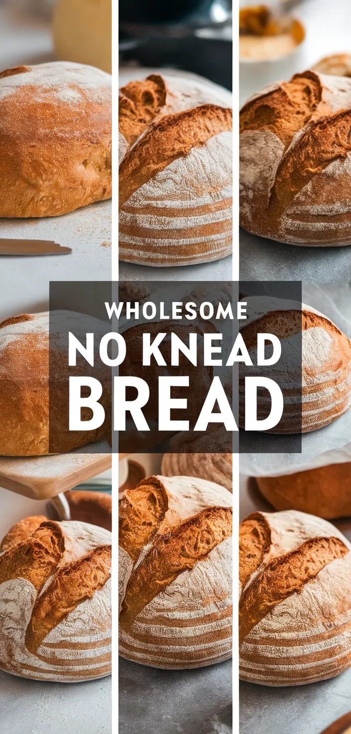 A photo of Wholesome No Knead Bread Recipe