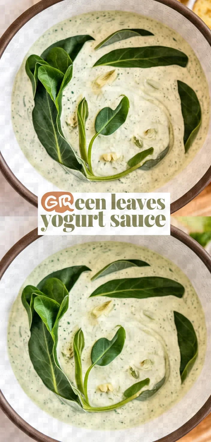 Green Leaves Yoghurt Sauce Recipe