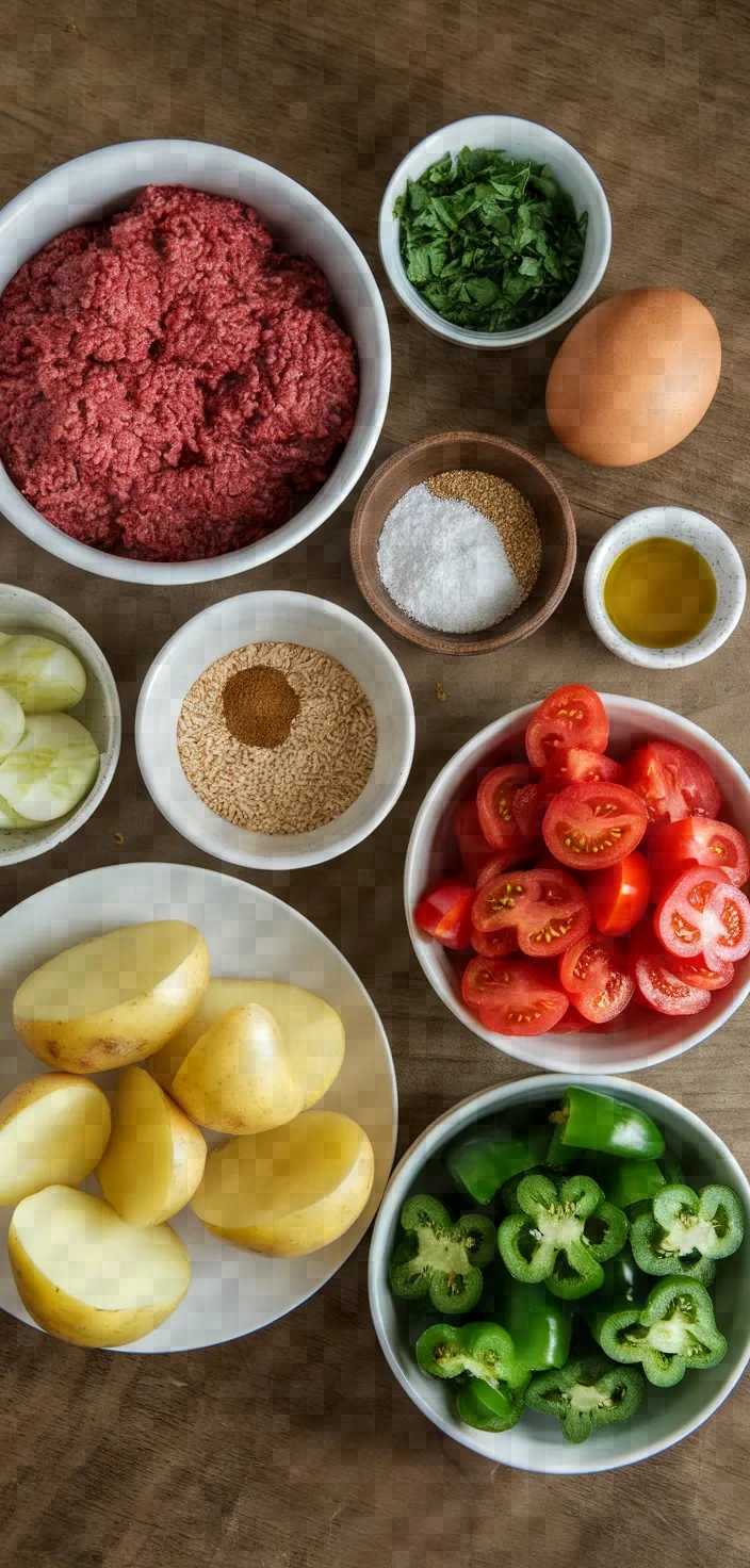 Ingredients photo for Izmir Kofte Recipe