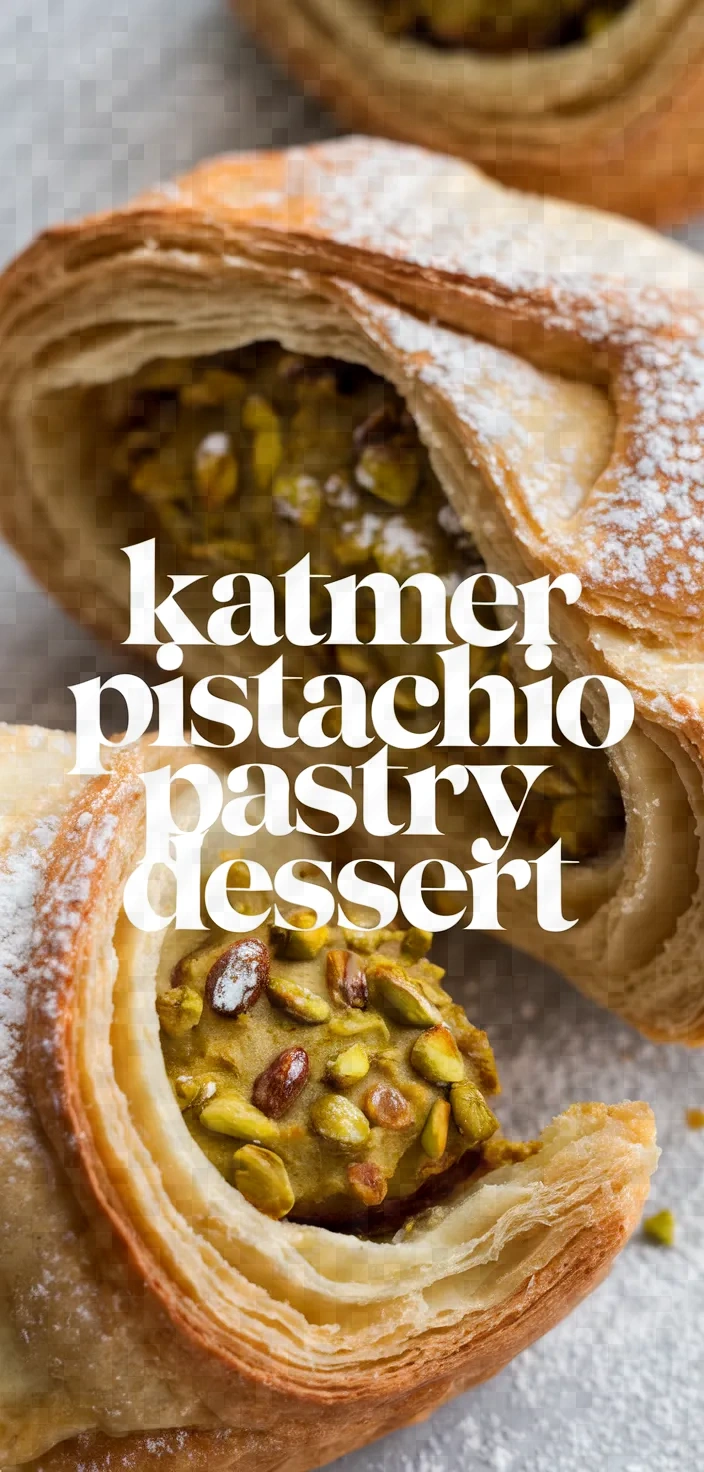 Katmer Turkish Pistachio Pastry Dessert Recipe