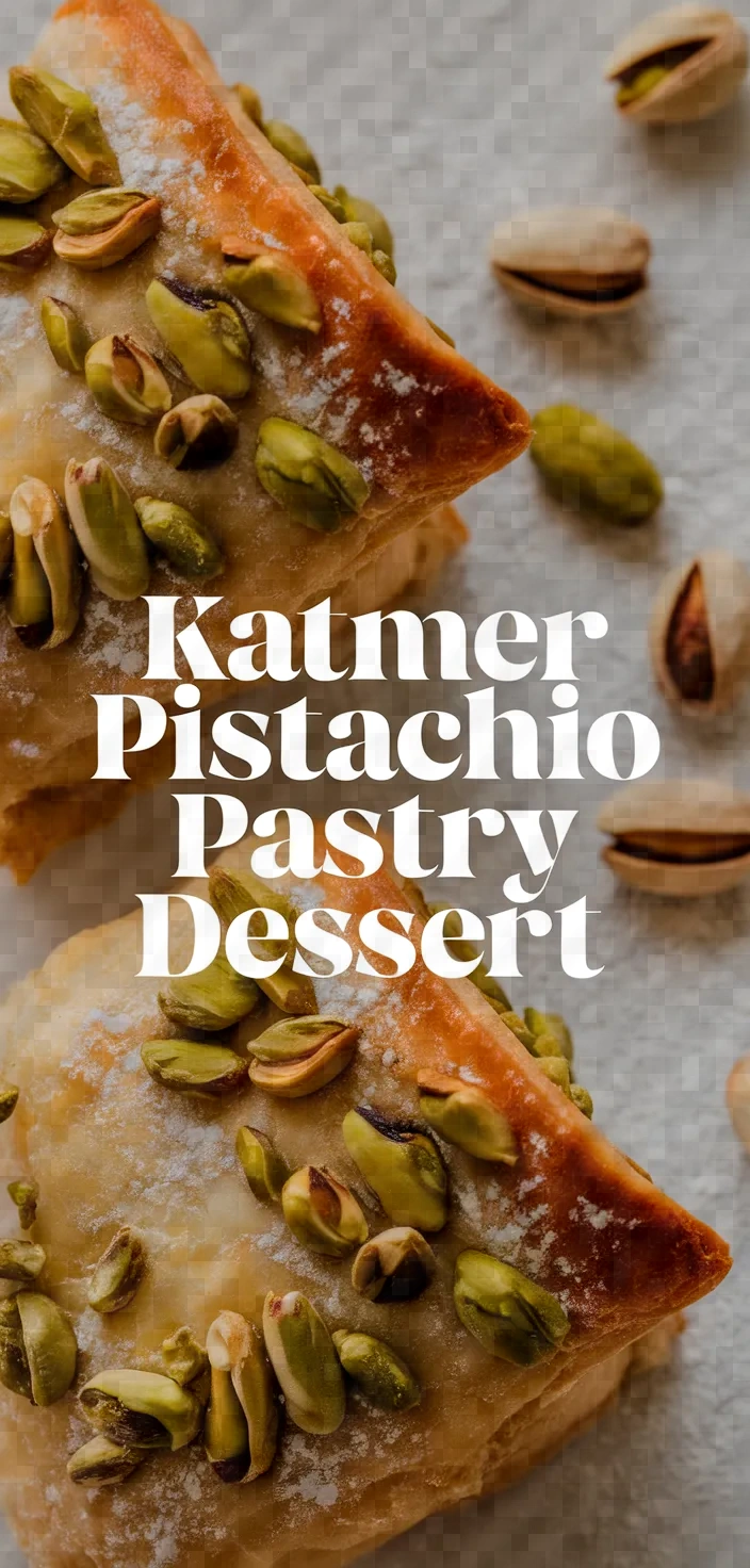 Katmer Turkish Pistachio Pastry Dessert Recipe