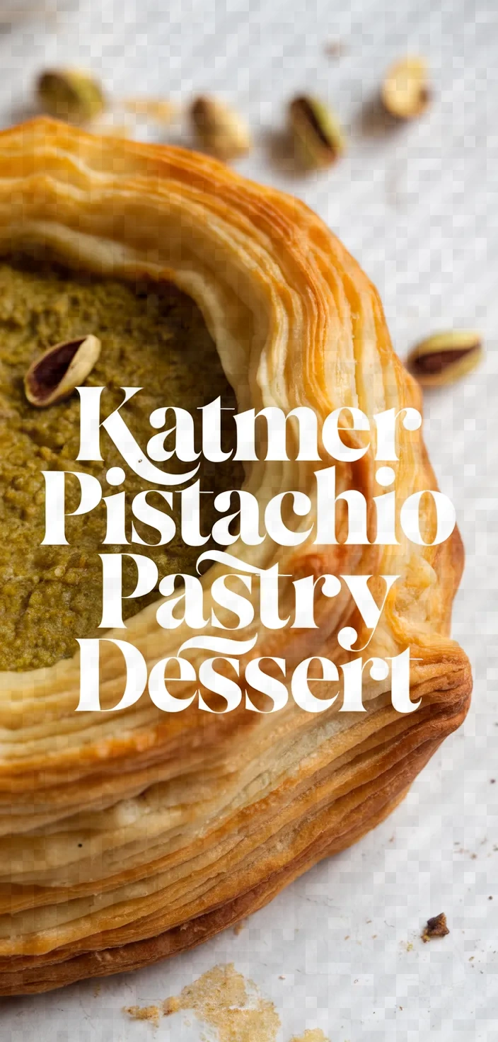 Katmer Turkish Pistachio Pastry Dessert Recipe