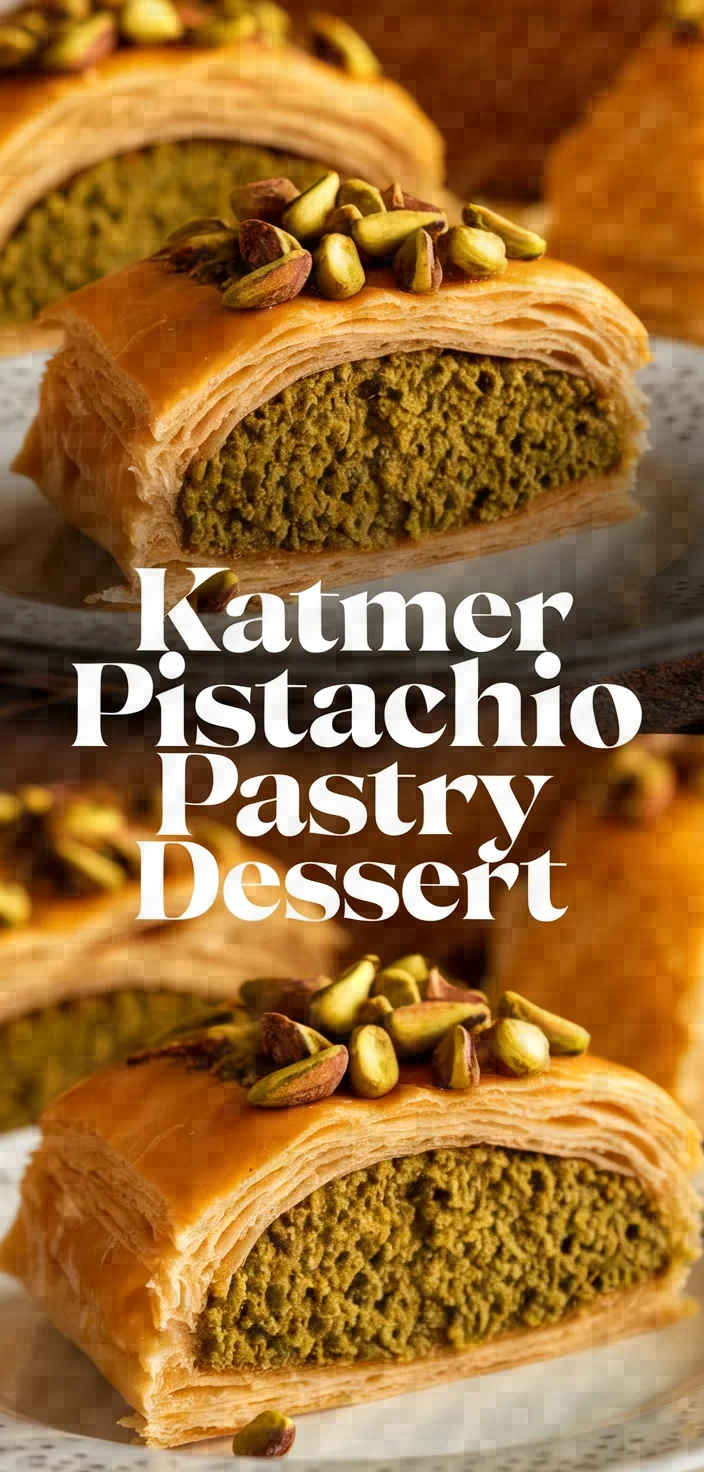 Katmer Turkish Pistachio Pastry Dessert Recipe