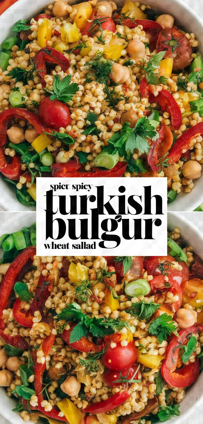 Kisir Spicy Turkish Bulgur Wheat Salad Recipe