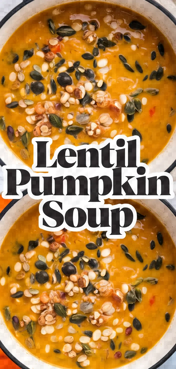 Photo of Lentil Pumpkin Soup Recipe