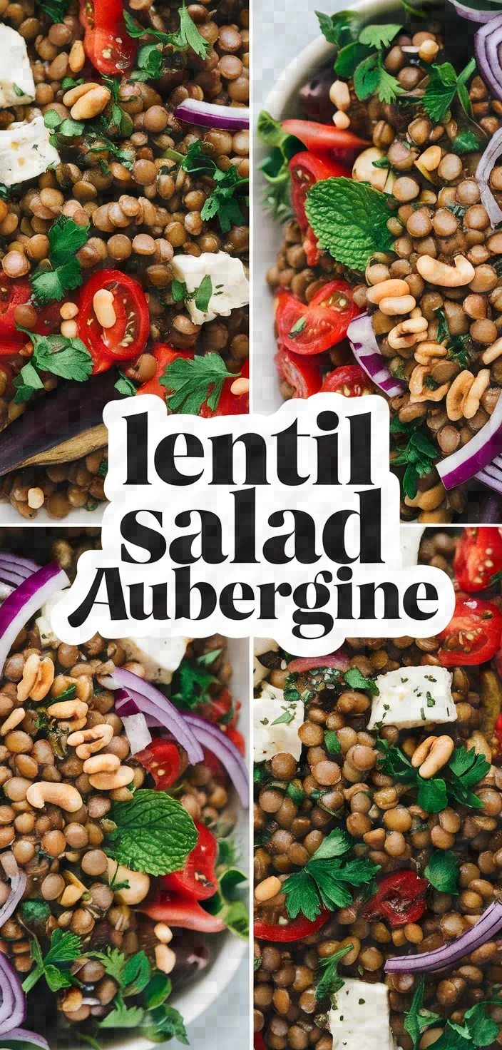 Photo of Lentil Salad Aubergine Recipe