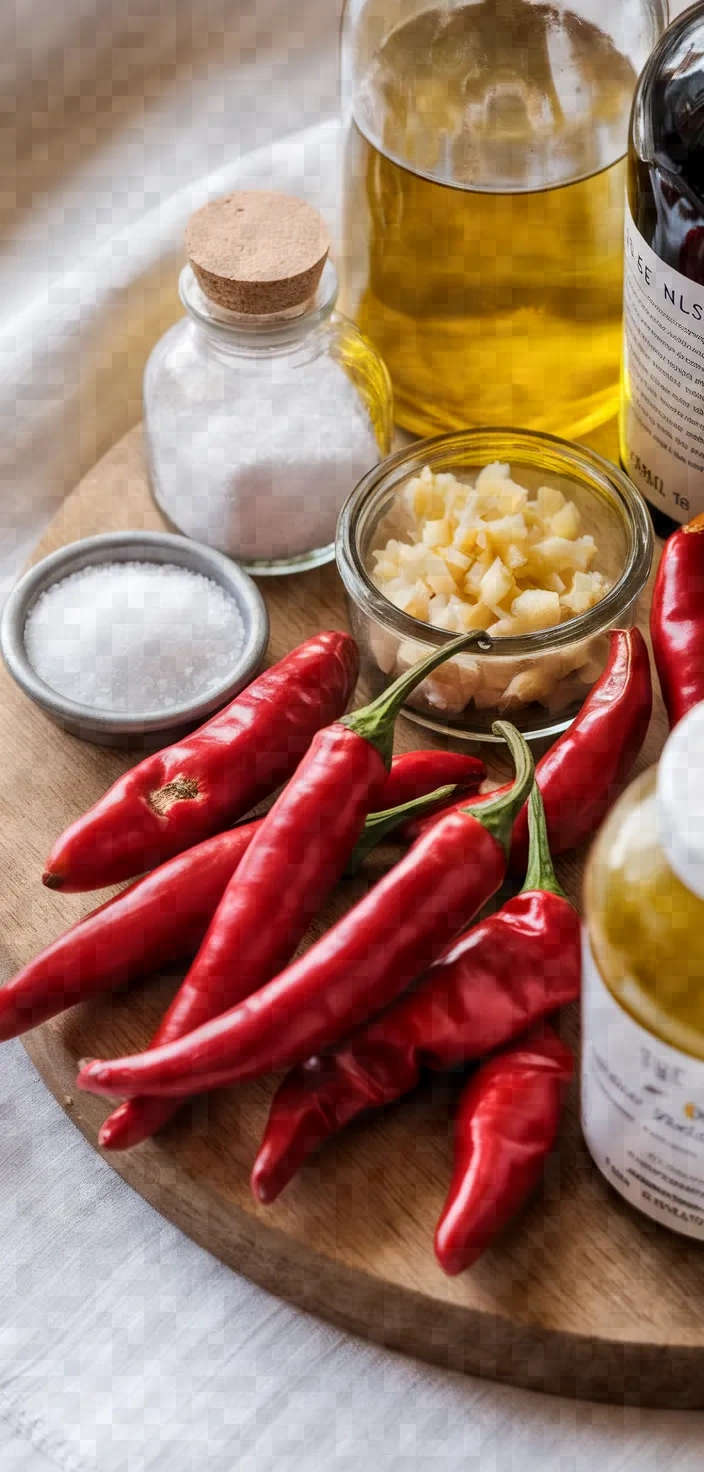 Ingredients photo for Red Shatta Palestinian Chili Condiment Recipe