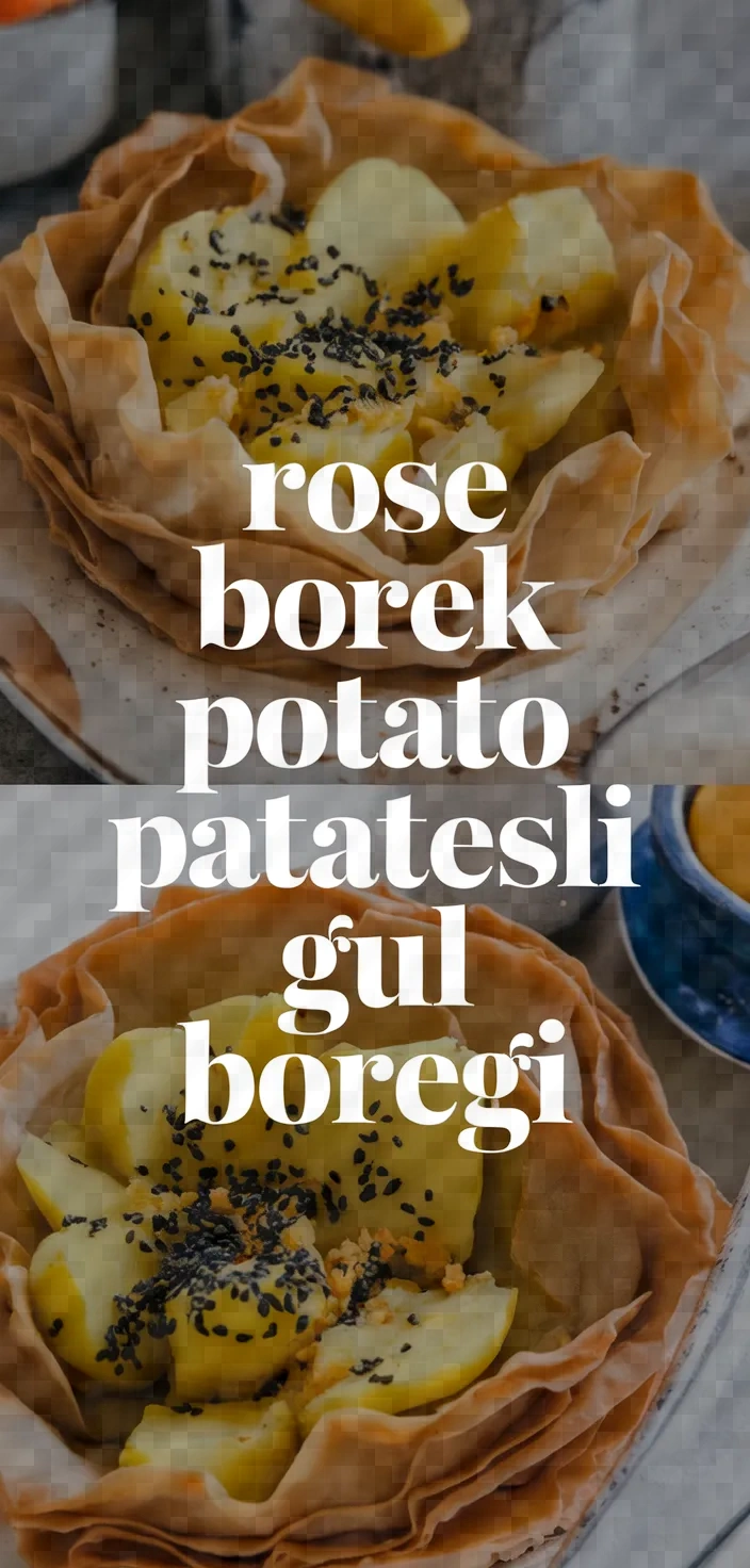 Photo of Rose Borek Potato Patatesli Gul Boregi Recipe