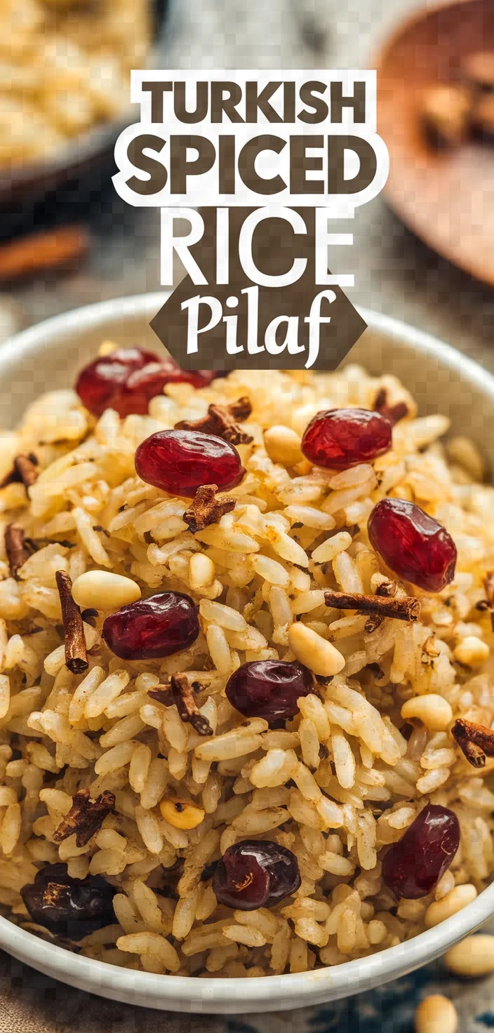 Spiced Turkish Rice Currants Pinenuts Ic Pilavi Recipe