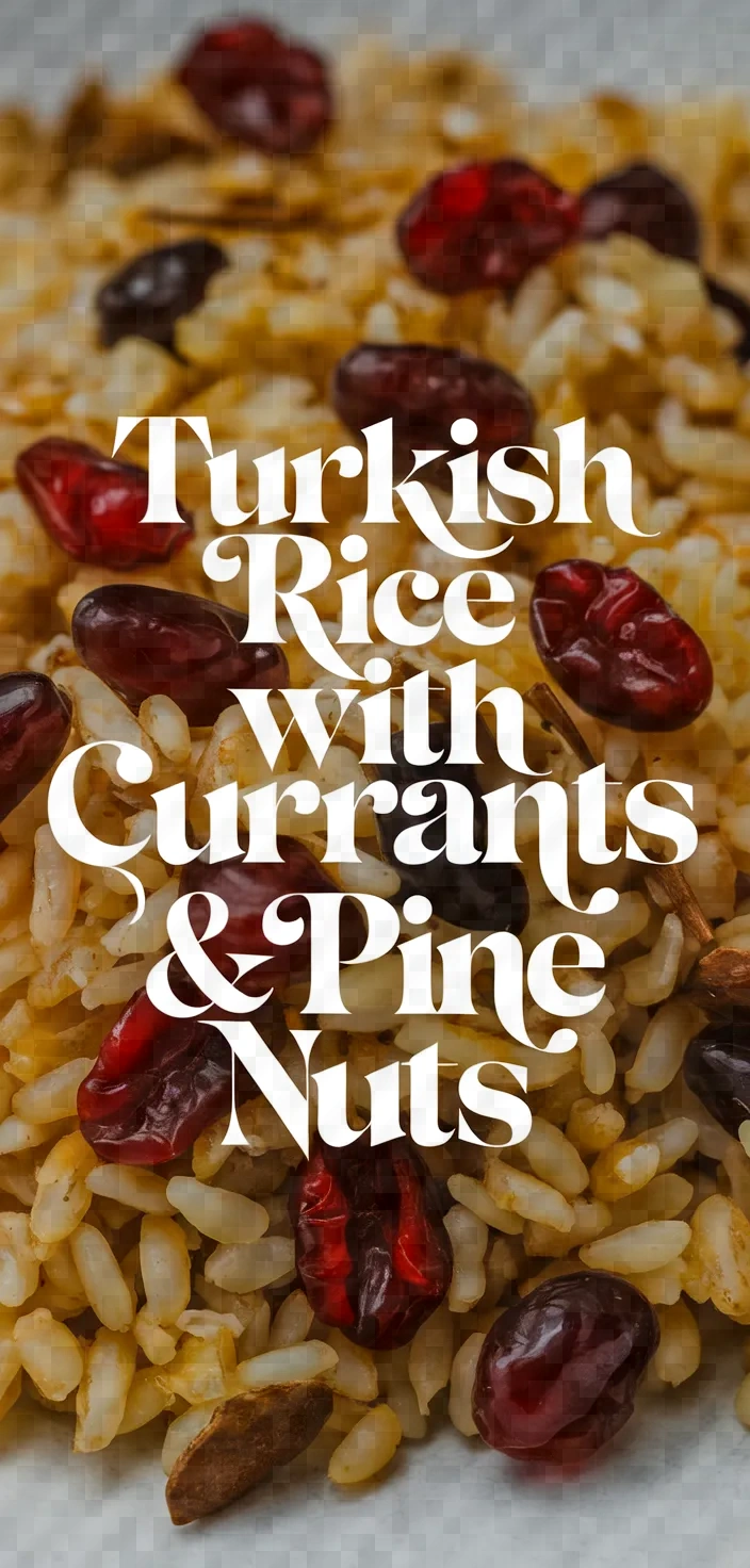 Spiced Turkish Rice Currants Pinenuts Ic Pilavi Recipe