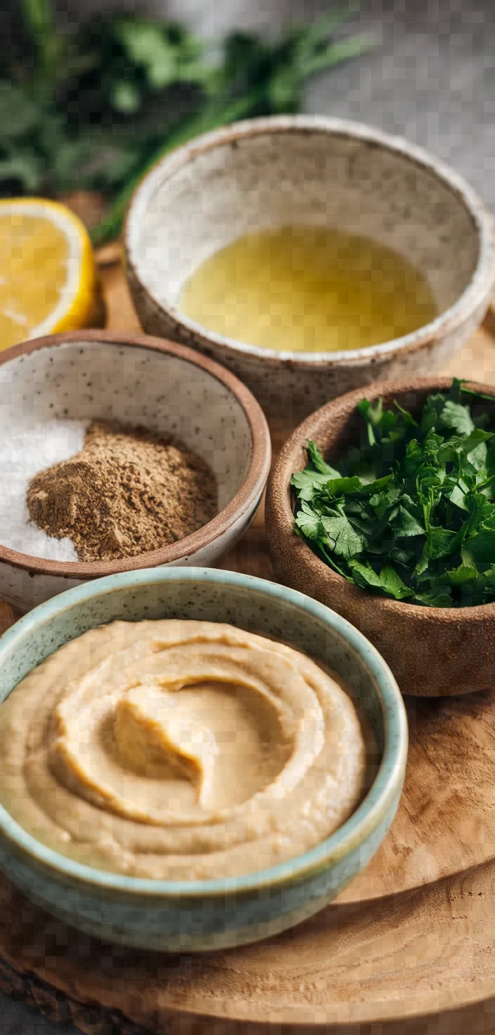 Ingredients photo for Tahini Tarator Tahini Sauce Recipe