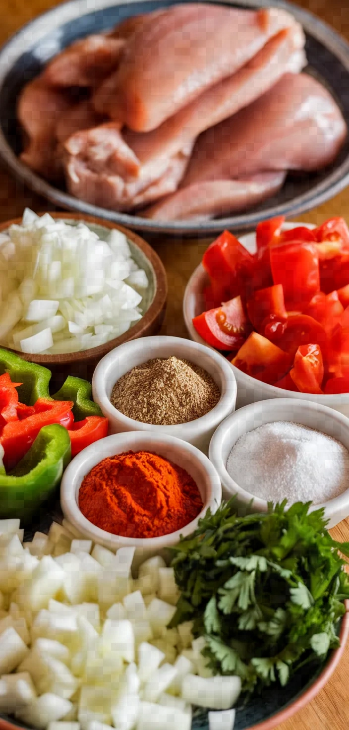 Ingredients photo for Tavuk Sote Easy Turkish Chicken Stew Recipe