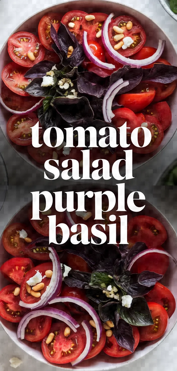 Photo of Tomato Salad Purple Basil Recipe