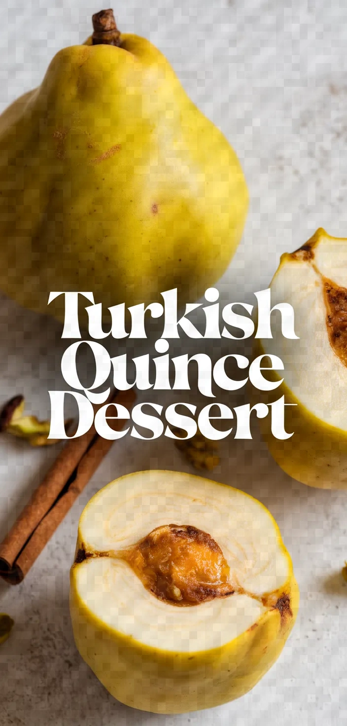 Turkish Quince Dessert Ayva Tatlisi Recipe