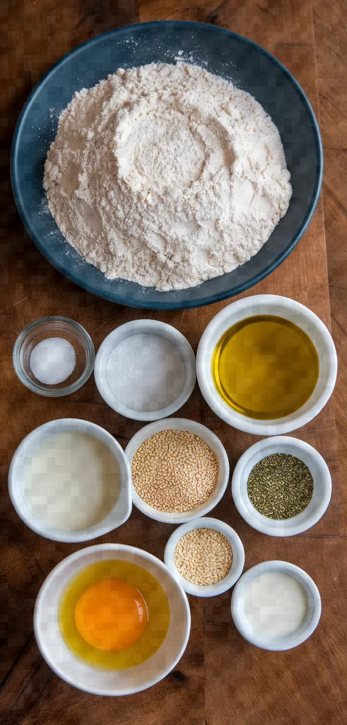 Ingredients photo for Turkish Ramadan Bread Ramazan Pidesi Recipe