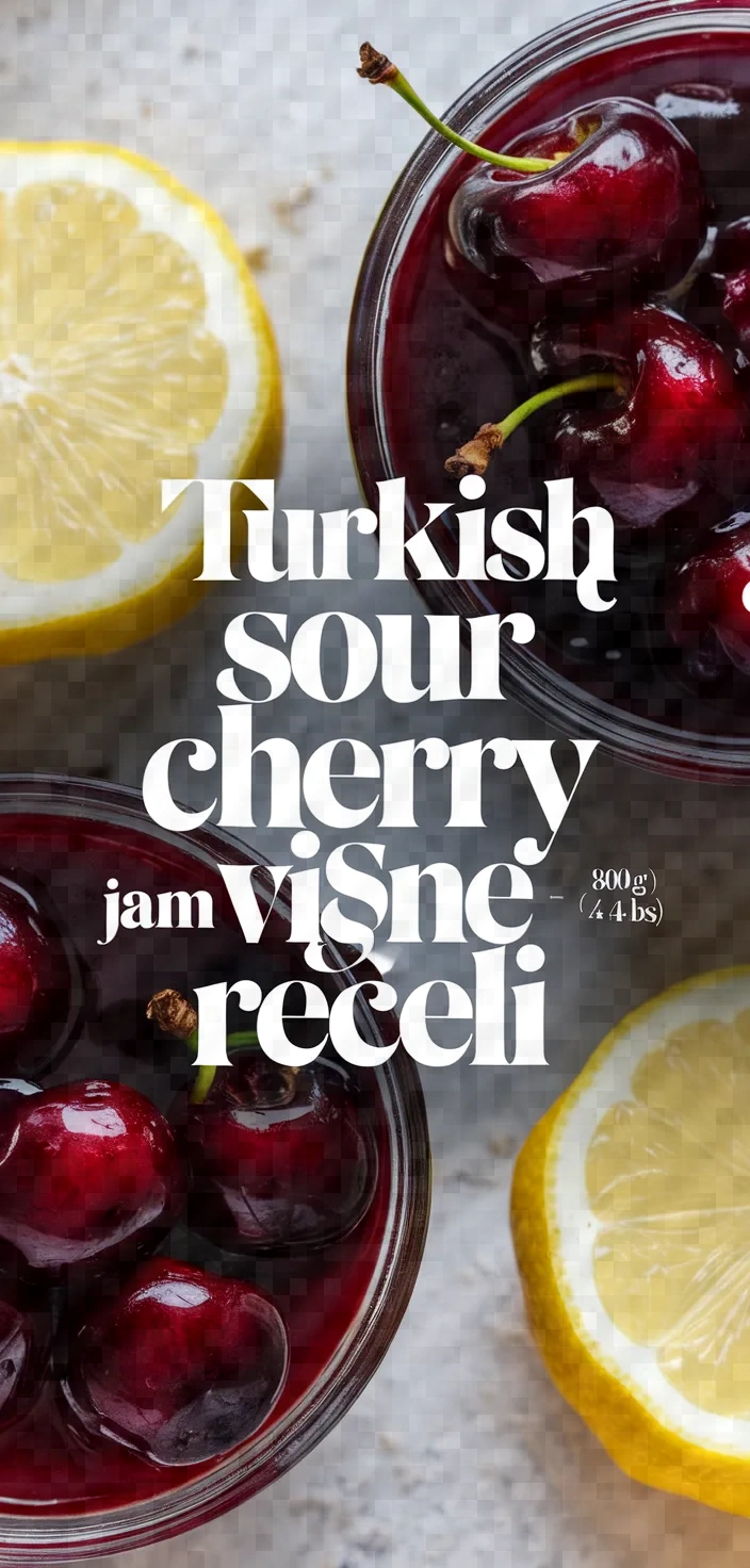 Photo of Turkish Sour Cherry Jam Visne Receli Recipe