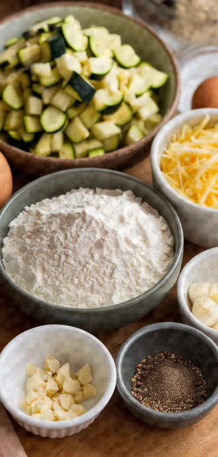 Ingredients photo for Zucchini Fritters Recipe