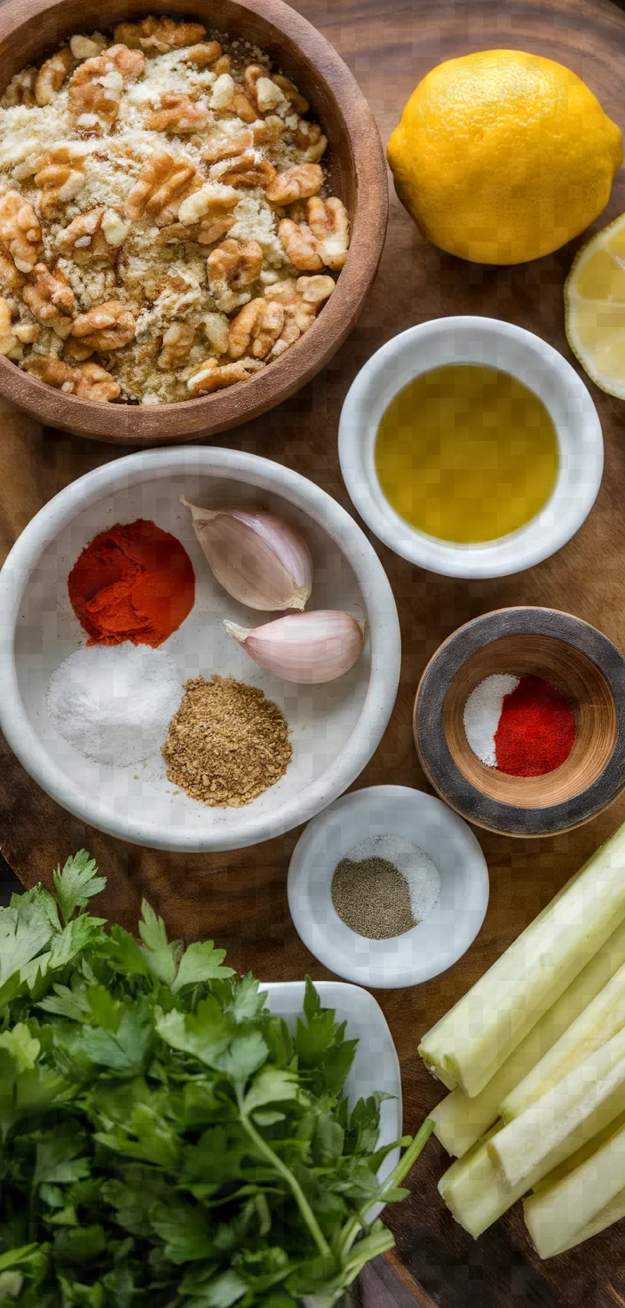 Ingredients photo for Acuka The Walnut Sauce Recipe