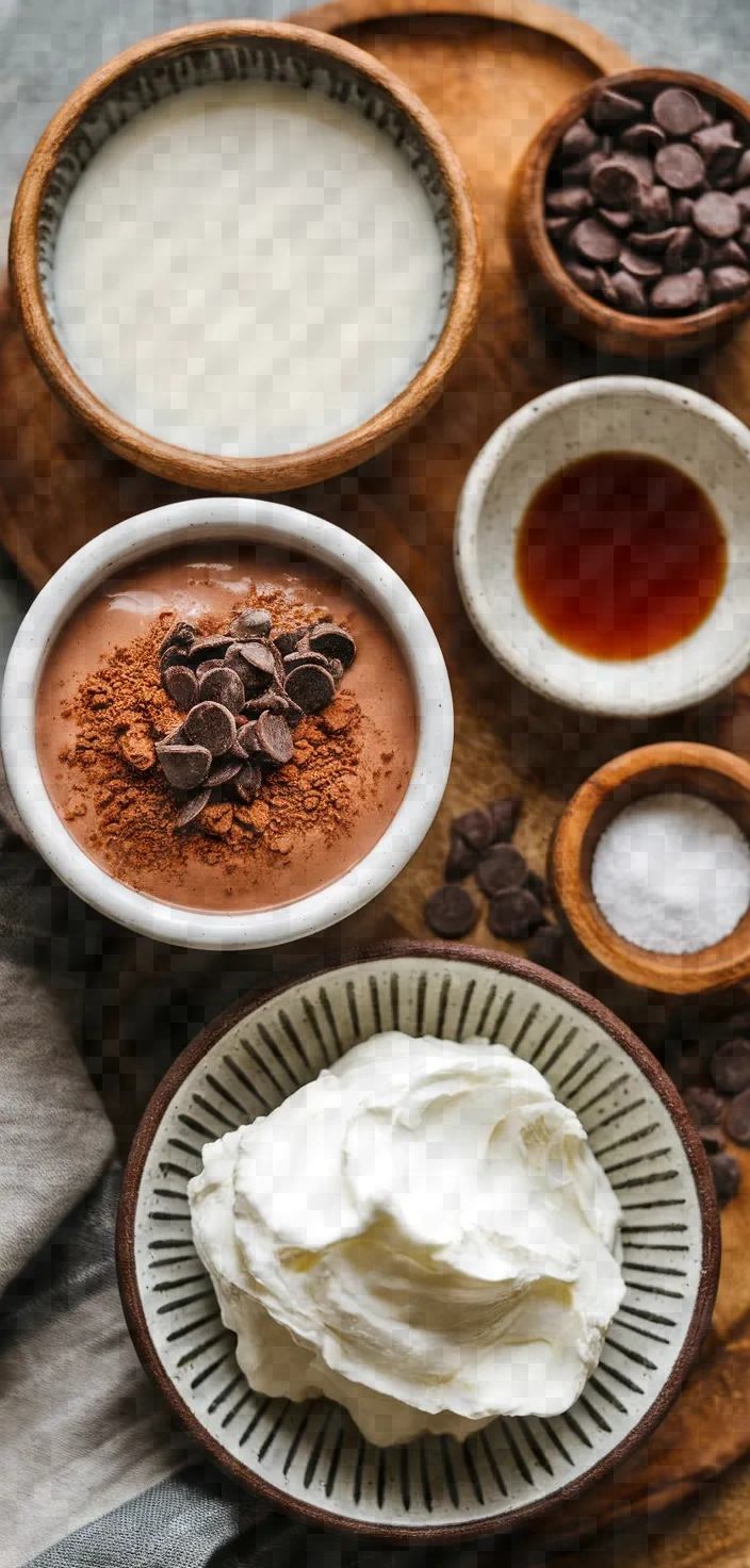 Ingredients photo for Almond Milk Hot Chocolate Recipe